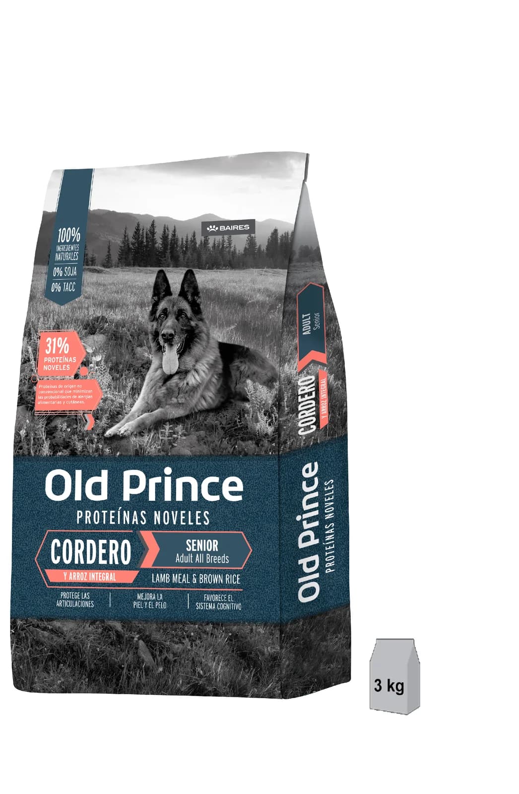 OLD PRINCE PERRO ADULTO SENIOR L&R 3KG