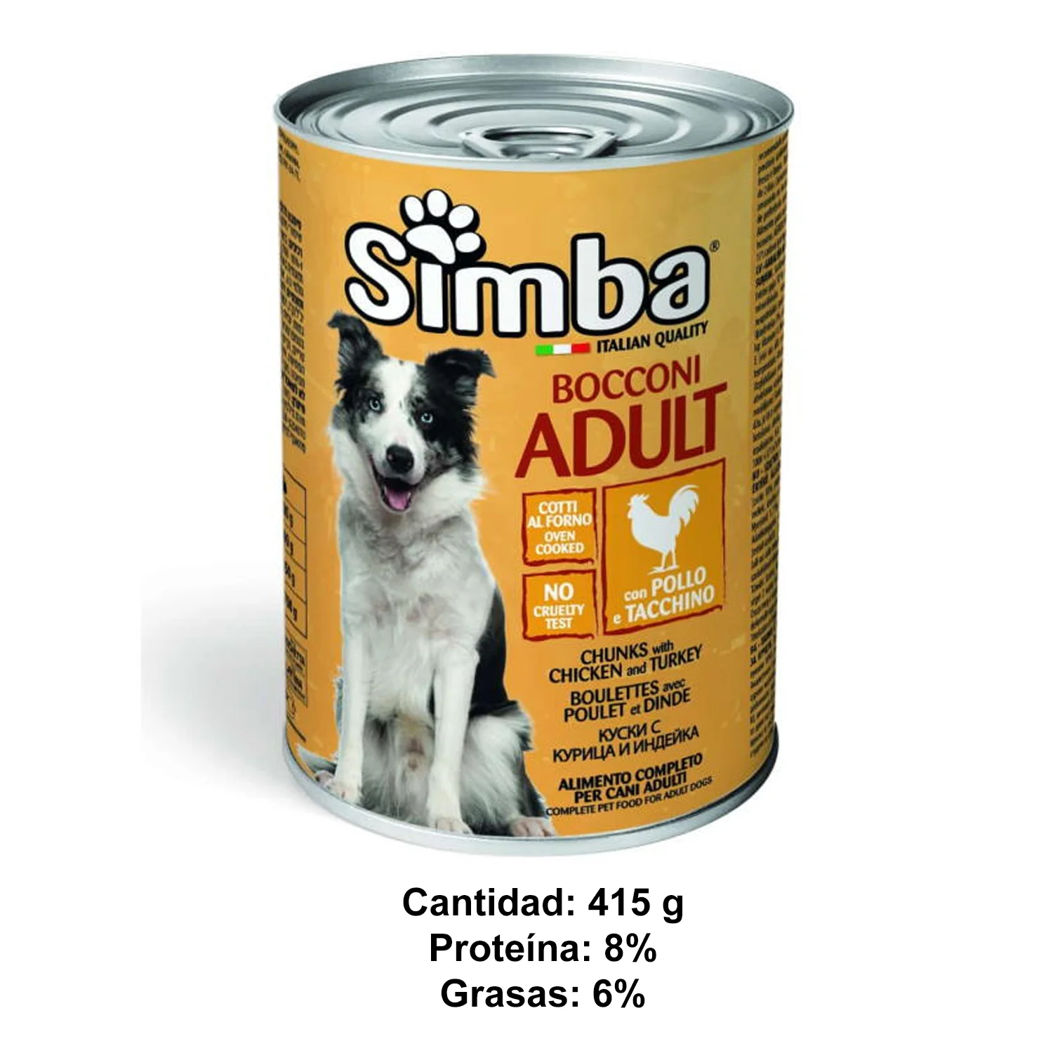 TREAT SIMBA LATA PERR 415G POLL/PAV