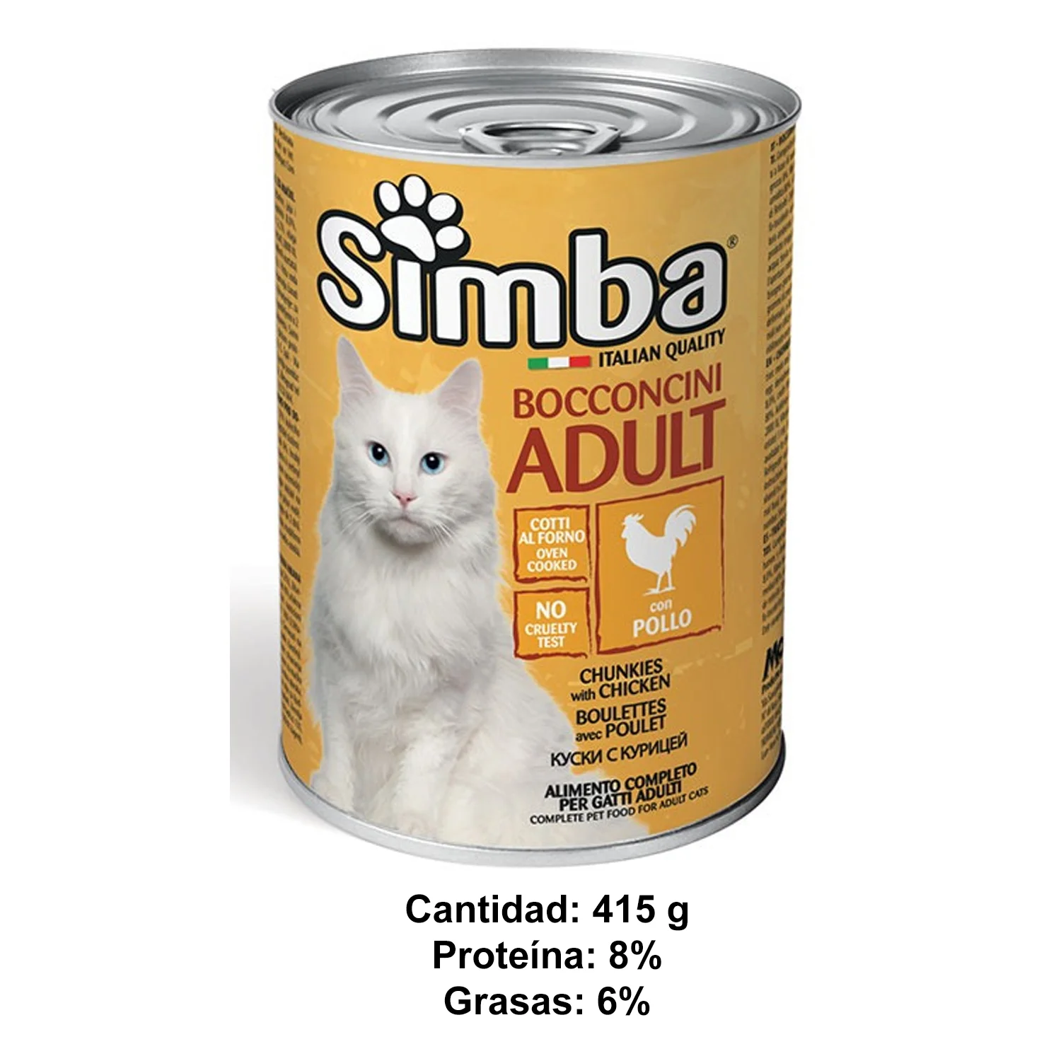 TREAT SIMBA LATA GATO 415 G POLLO