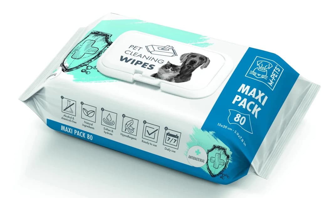 PET CLEANING WIPES ANTIBACTERIA80PCS