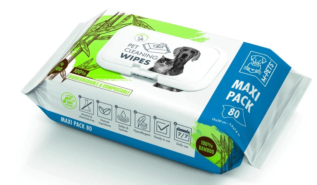 PET CLEANING WIPES BAMBOO 80 PCS 80X20CM