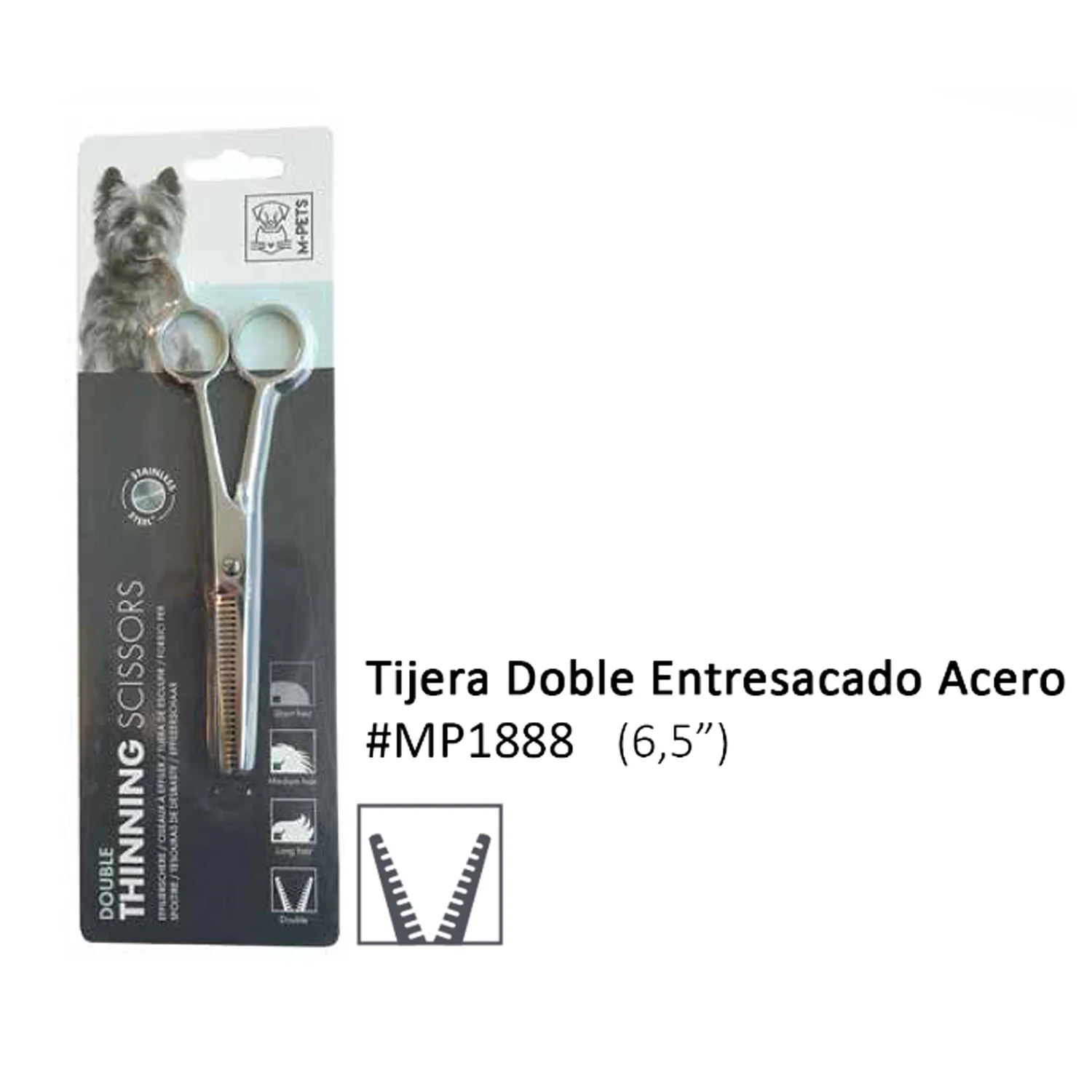 TIJERA DOBLE ENTRESACADO ACERO