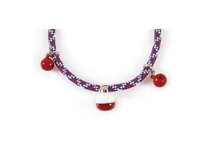 COLLAR PARA GATO PIXIE ECO AZUL/ROJO