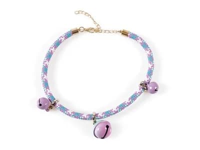 COLLAR PARA GATO PIXIE ECO CELESTE/MORAD