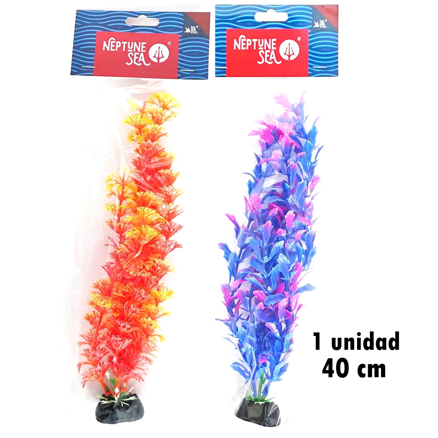 PLANTA PLASTICA COLORES 40 CM