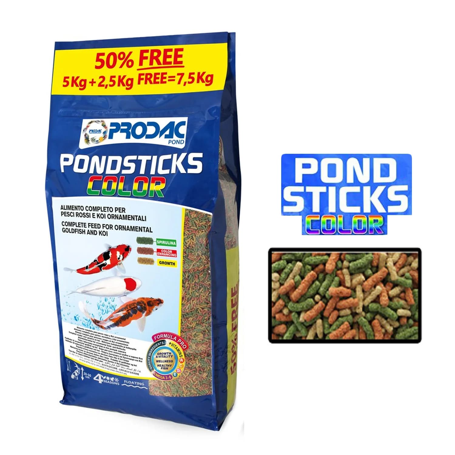 PONDSTICKS COLOR SACO 7.5 KG