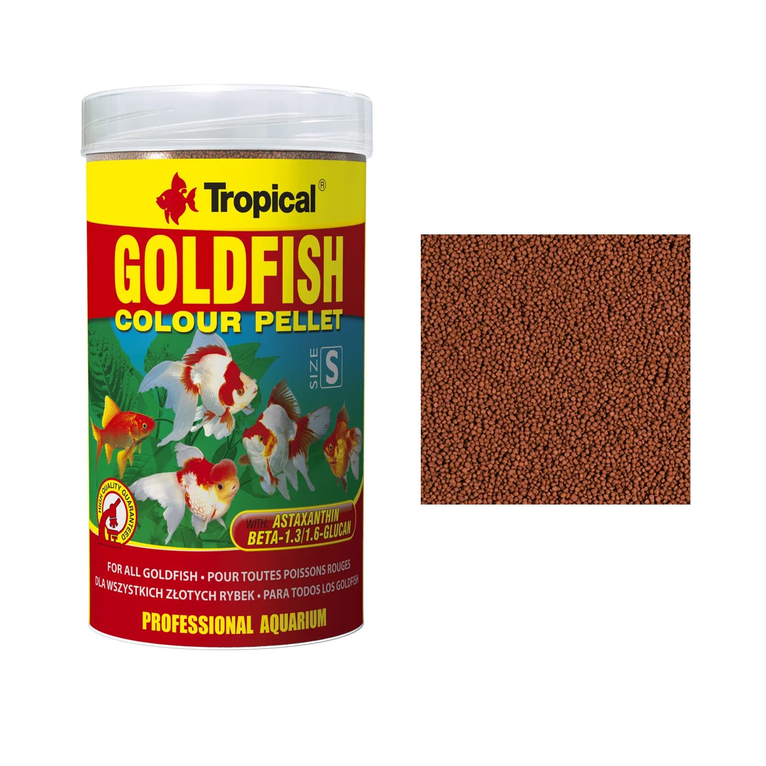 TROPICAL GOLDFISH COLOUR PELLET 90GR