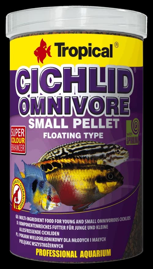 CICHLID OMNIVORE SMALL PELLET 1000ML/360