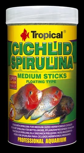 CICHLID SPIRULINA MED STICKS 1000ML/360G