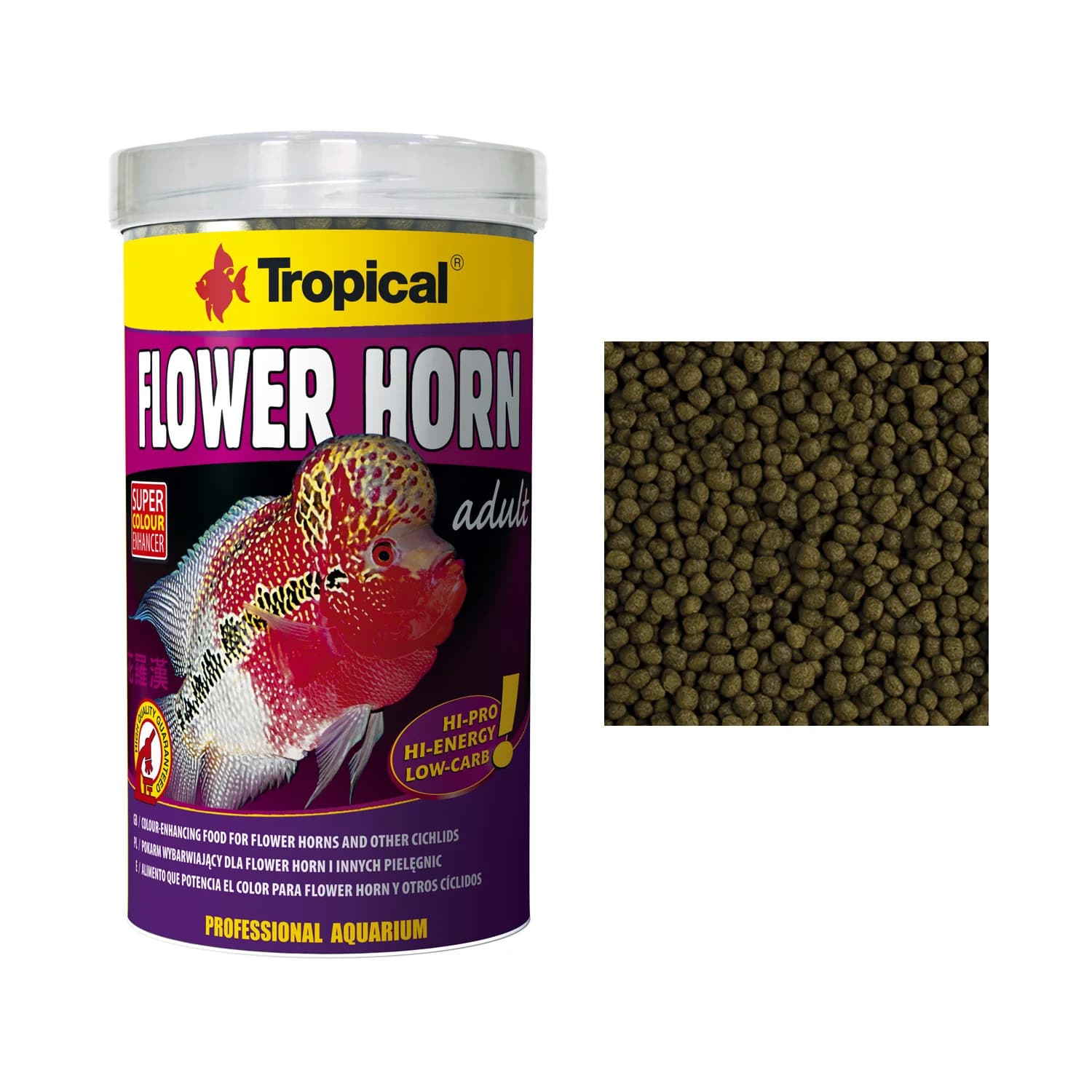 TROPICAL FLOWER HORN YOUNG PELLET 95 GR