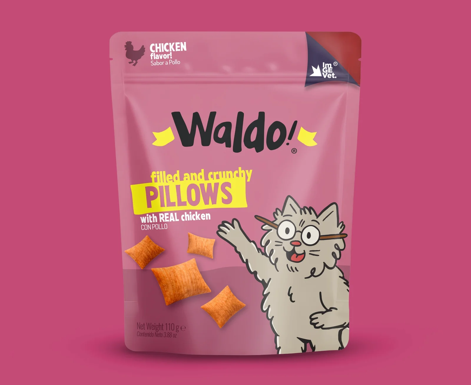 WALDO CAT PILLOWS POLLO 110G