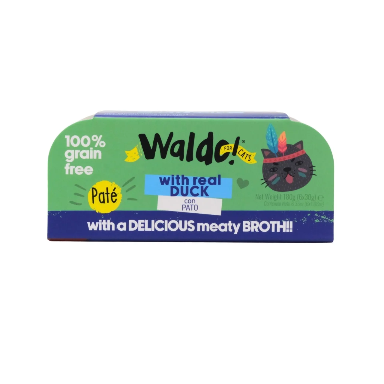 WALDO FOR CATS TARRINAS 6PACK DUCK 30G